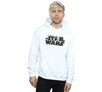 Absolute Cult Star Wars Men's Minimalist Logo Hoodie White Medium