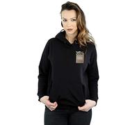 Absolute Cult Star Wars Women's The Mandalorian Precious Cargo Faux Pocket Hoodie Black Large