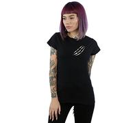 Absolute Cult Supernatural Women's Symbol Scratch T-Shirt X-Large Black