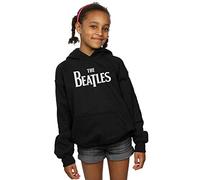 Absolute Cult The Beatles Girls Drop T Logo Hoodie Black 7-8 Years