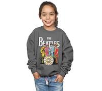 Absolute Cult The Beatles Girls SGT Pepper Sweatshirt Charcoal 7-8 Years