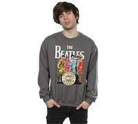 Absolute Cult The Beatles Men's SGT Pepper Sweatshirt Charcoal Medium