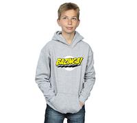 Absolute Cult The Big Bang Theory Boys Sheldon Bazinga Hoodie Sport Grey 9-11 Years