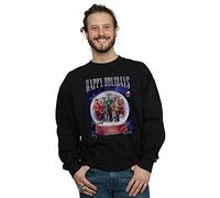 Absolute Cult The Big Bang Theory Men's Happy Holidays Sweatshirt Black XXXXX-Large