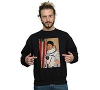 Absolute Cult The Big Bang Theory Men's Howard Wolowitz Rocket Man Sweatshirt Black Medium