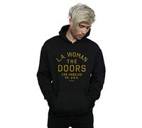Absolute Cult The Doors Men's LA Woman Text Hoodie Black Medium
