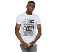 Absolute Cult The Doors Men's Showtime Poster T-Shirt White Small