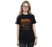 Absolute Cult The Doors Women's Live 68 Retro Circle Boyfriend Fit T-Shirt