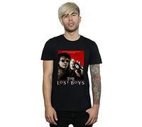 Absolute Cult The Lost Boys Men's Red Poster T-Shirt Black Large