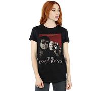 Absolute Cult The Lost Boys Women's Distressed Poster Boyfriend Fit T-Shirt