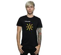 Absolute Cult The Police Men's Invisible Sun T-Shirt Black X-Large