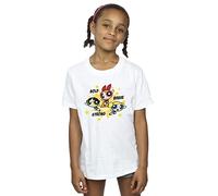 Absolute Cult The Powerpuff Girls Girls Bold Brave Strong T-Shirt White 12-13 Years