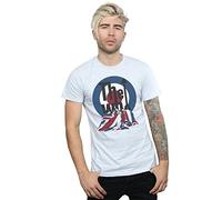 Absolute Cult The Who Men's Flag Blanket T-Shirt Sport Grey Small