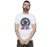 Absolute Cult The Who Men's Flag Blanket T-Shirt White XXX-Large