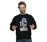 Absolute Cult The Who Men's Long Target Logo Sweatshirt Black Medium