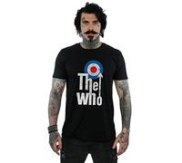 Absolute Cult The Who Men's Long Target Logo T-Shirt Black Medium