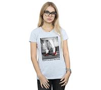 Absolute Cult The Wizard of Oz Women's Ruby Slippers Photo T-Shirt Sport Grey Medium