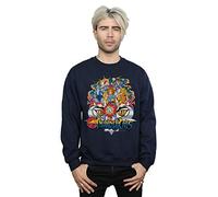 Absolute Cult Thundercats Men's Action Group Shot Sweatshirt Navy Blue Medium