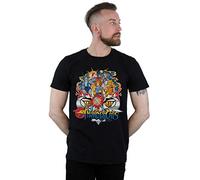 Absolute Cult Thundercats Men's Action Group Shot T-Shirt Black X-Large
