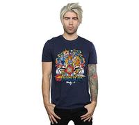 Absolute Cult Thundercats Men's Action Group Shot T-Shirt Navy Blue Large