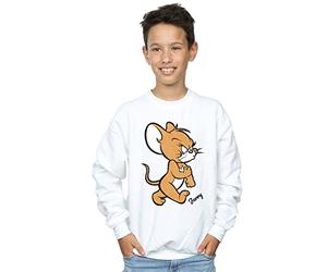 Absolute Cult Tom And Jerry Boys Angry Mouse Sweatshirt White 12-13 years