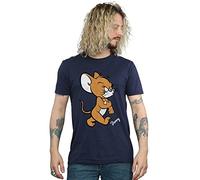Absolute Cult Tom and Jerry Men's Angry Mouse T-Shirt Navy Blue XX-Large