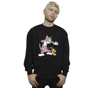 Absolute Cult Tom & Jerry Men's Love Painter Sweatshirt Black XXXXX-Large