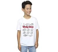 Absolute Cult Wacky Races Boys Car Lineup T-Shirt White 5-6 Years