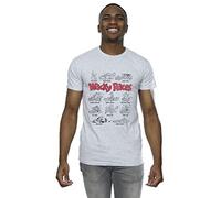 Absolute Cult Wacky Races Men's Car Lineup T-Shirt Sport Grey X-Large