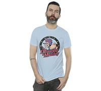 Absolute Cult Wacky Races Men's Dastardly and Mutley Circle T-Shirt Baby Blue Medium