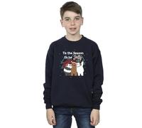 Absolute Cult We Bare Bears Boys Tis The Season Sweatshirt Navy Blue 9-11 Years