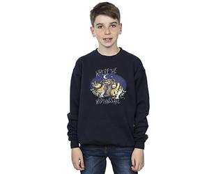Absolute Cult Where The Wild Things Are Boys Group Pose Sweatshirt Navy Blue 7-8 Years