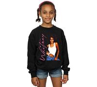 Absolute Cult Whitney Houston Girls Whitney Smile Sweatshirt Black 7-8 Years