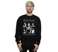 Absolute Cult Whitney Houston Men's Multiple Pose Sweatshirt Black Small