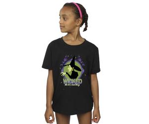 Absolute Cult Wizard of Oz Girls Wicked Witch T-Shirt Black 9-11 Years