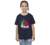 Absolute Cult Wizard of Oz Girls Wicked Witch T-Shirt Navy Blue 3-4 Years