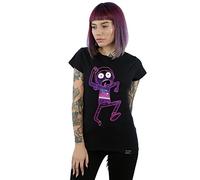 Absolute Cult Women's Rick and Morty Multiverse Run T-Shirt Small Black