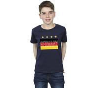 Absolute Cult World Cup Boys Germany Flag Stars T-Shirt Navy Blue 9-11 Years