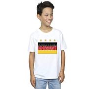Absolute Cult World Cup Boys Germany Flag Stars T-Shirt White 9-11 Years