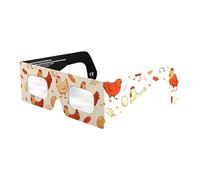 Absolute Eclipse Cluck Solar Eclipse Glasses - ISO 12312-2 Tested & CE Certified - EU Manufacturer - 1-PACK - 2026 Eclipse Europe