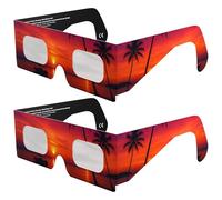 Absolute Eclipse Palms Solar Eclipse Glasses - ISO 12312-2 Tested & CE Certified - EU Manufacturer - 2-PACK Couple Pack - 2026 Eclipse Europe