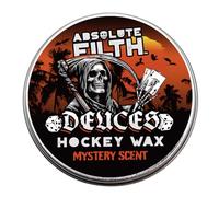 Absolute Filth Deuces Mystery Scent Hockey Tape Wax (Medium Tack) - Premium Performance for Maximum Grip & Blade Protection - Waterproof Stick Tape - 3oz Puck- Ice & Street