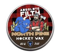 Absolute Filth North Pine Scented Hockey Tape Wax (Medium Tack) - Premium Performance for Maximum Grip & Blade Protection - Waterproof Stick Tape - 3oz Puck- Ice & Street