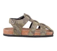 ABSOLUTE FOOTWEAR Boy's Childrens Easy Slip On Touch & Close Summer Camouflage Sandals in Dark Brown | Size: Infant 7 ABSOLUTE FOOTWEAR Dark Brown Infant 7
