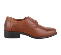 Childrens Faux Leather Smart Formal Lace Up School Shoes ABSOLUTE FOOTWEAR Tan Infant 13