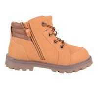 ABSOLUTE FOOTWEAR Boy's Childrens Slip On Lace Up Inside Zip Walking Sturdy PU Boots Shoes in Tan | Size: Infant 5 ABSOLUTE FOOTWEAR Tan Infant 5