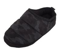 ABSOLUTE FOOTWEAR Childrens Comfort Easy Slip On Mule Slipper - Grey - UK Child 2