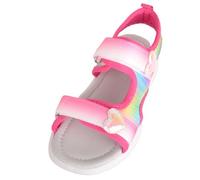 ABSOLUTE FOOTWEAR Childrens Infants Touch and Close Summer Sandals with Heart Design - Fuchsia - UK Infant 8 / EU 26