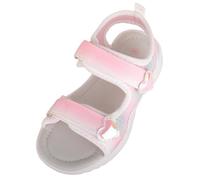 ABSOLUTE FOOTWEAR Childrens Infants Touch and Close Summer Sandals with Heart Design - White - UK Child 11 / EU 29