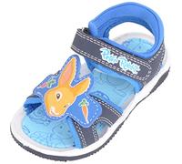 ABSOLUTE FOOTWEAR Childrens Kids Boys Cartoon Rabbit Touch and Close Strap Summer Holiday Sandals - Blue - UK Infant 7